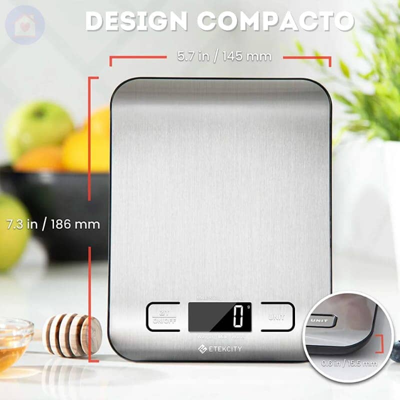 Balança de Cozinha em Aço Inoxidável Home Lar