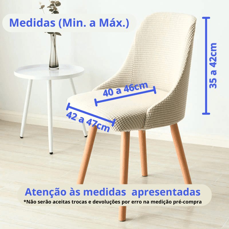 Kit Capas de Cadeira Home Lar