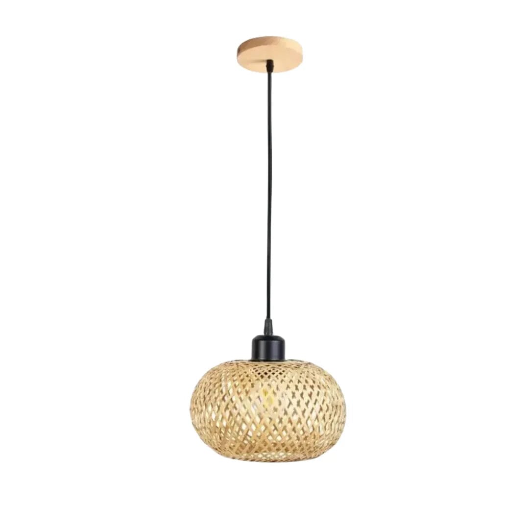 Lustre para Sala de Bambu Rattan Lustre - Lustre para Sala de Bambu Rattan Home Lar Fechado