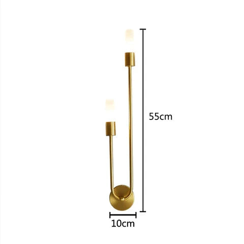 Luminária Arandela Gold de Parede em Led Luminária Arandela Gold de Parede em Led Home Lar