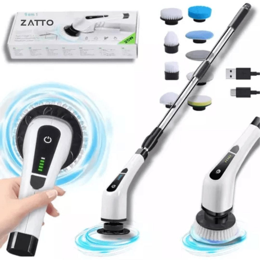 Escova de Limpeza Elétrica Multifuncional 9 em 1 Home Lar