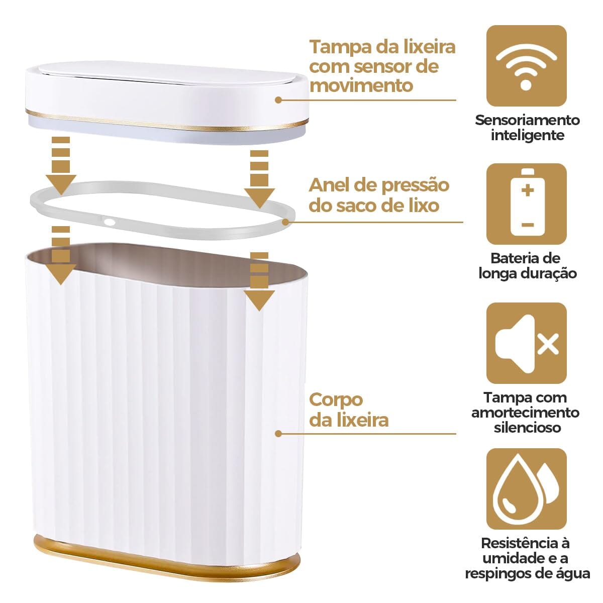 Lixeira Automática Inteligente Home Lar