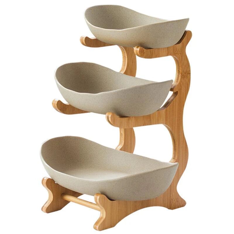 Fruteira de Mesa Fruteira de Mesa Home Lar 3 Compartilhamentos Bege