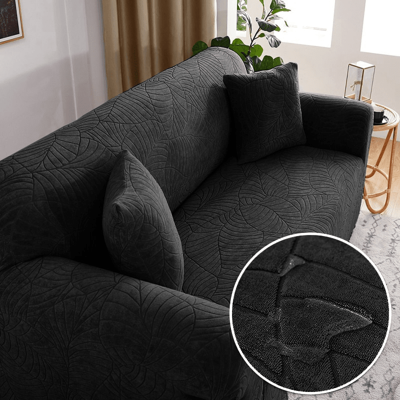 Capa de Sofá Impermeável Home Lar Preto 1 - Lugar 90-140cm