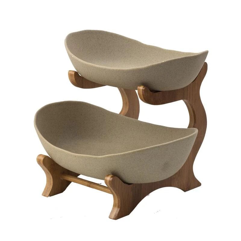 Fruteira de Mesa Fruteira de Mesa Home Lar 2 Compartilhamentos Bege