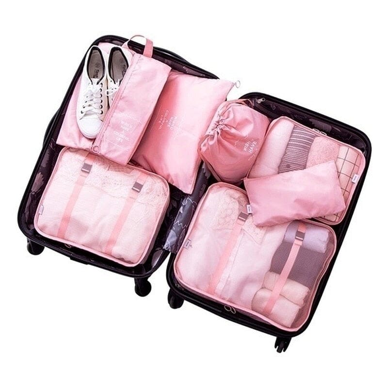 Kit com 8 Bolsas Organizadoras Home Lar