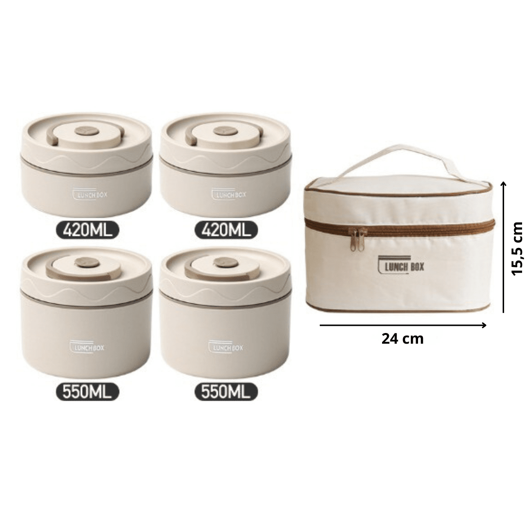 Kit Potes Térmicos Lunchbox - Zatto Home Lar