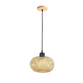 Lustre para Sala de Bambu Rattan Lustre - Lustre para Sala de Bambu Rattan Home Lar Fechado 