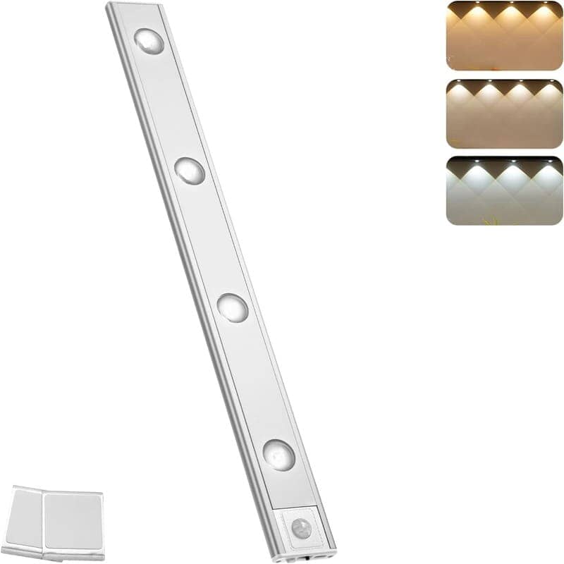 Luminária sem fio Magnética Home Lar 20cm (2 LED) Preta 