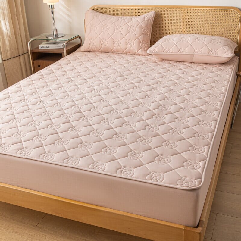 Lençol Impermeável Com Elástico Home Lar Rosa Solteiro (120x200x30)cm 