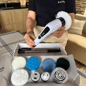 Escova de Limpeza Elétrica Multifuncional 9 em 1 Home Lar 