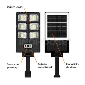 Luminária Solar com Sensor 300W Home Lar 