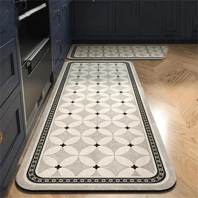 Passadeira de cozinha Antiderrapante Home Lar Cinza P 40x60cm 