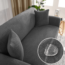 Capa de Sofá Impermeável Home Lar Cinza Escuro 1 - Lugar 90-140cm 