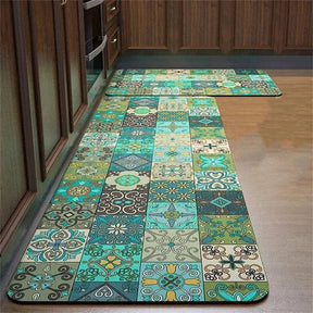 Passadeira de cozinha Antiderrapante Home Lar Verde P 40x60cm 