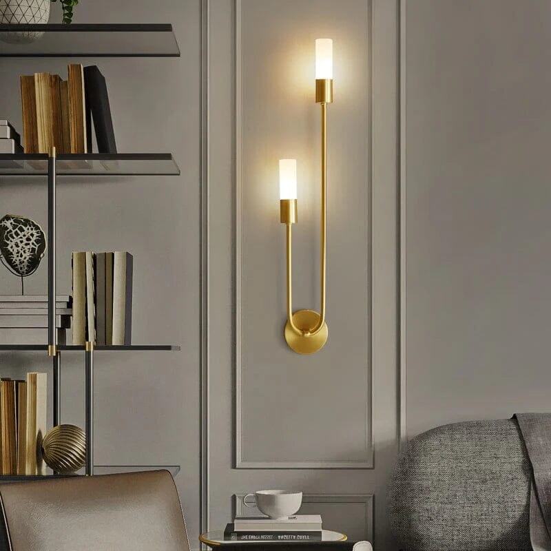 Luminária Arandela Gold de Parede em Led Luminária Arandela Gold de Parede em Led Home Lar Quente 1 Unidade 
