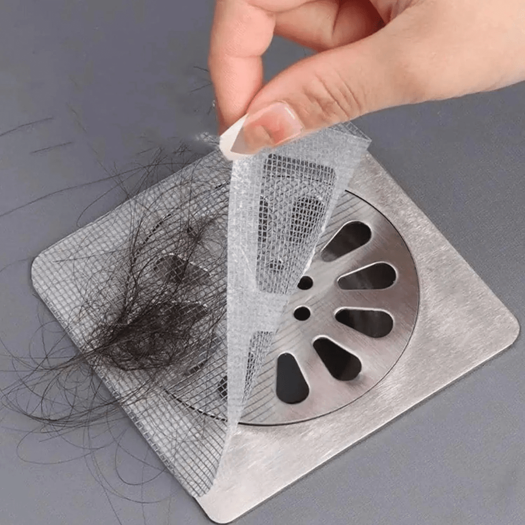Kit 10 Peças Coletor de Cabelo Descartável para Ralos - Zatto Tela para ralos de pia ou de banheiro Home Lar 