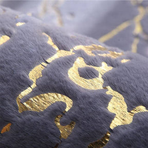 Tapete de Banheiro com Detalhes Dourado Home Lar 